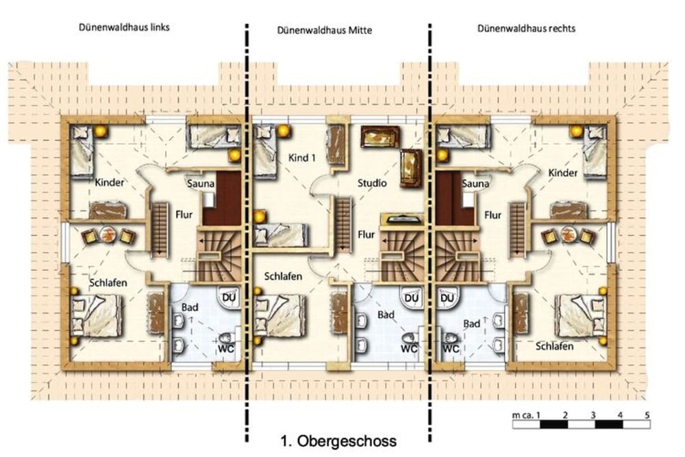 Reihenhaus Dunenwaldhaus Mitte in Trassenheide
