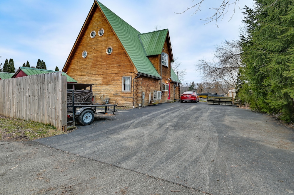 Riverfront A-frame Cabin in Troy w/ Pool & Dock! view 4