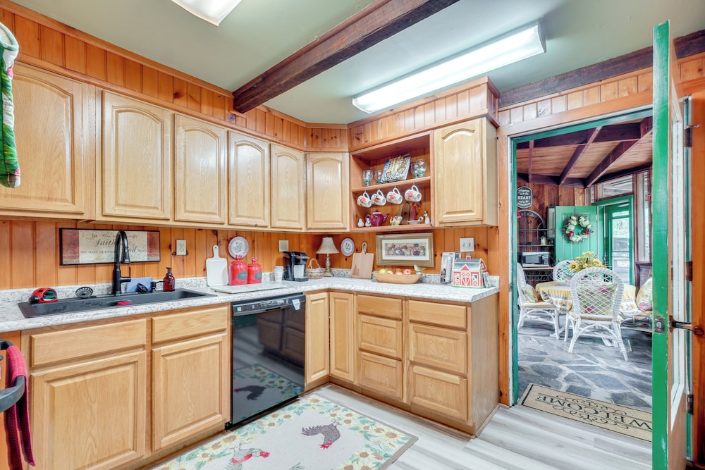 A-frame Cabin w/ Spacious Yard in Tellico Plains!
