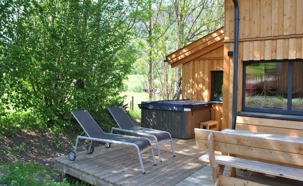 Nice Chalet With hot tub view 5