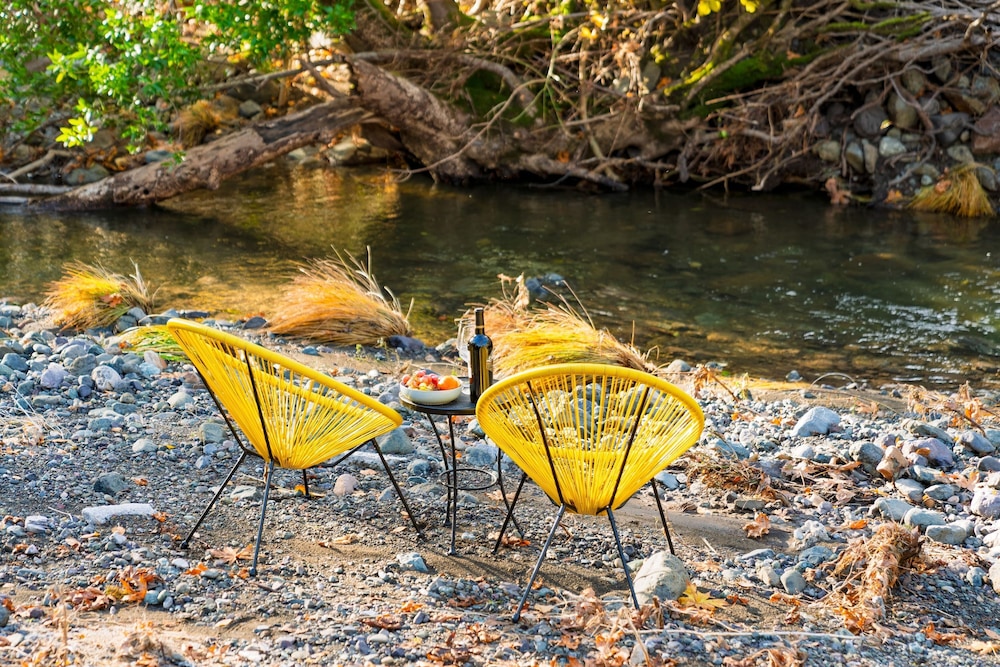 Sonoma Creek Haven Hot Tub Firepit Creekside Views Near Kenwood Wineries