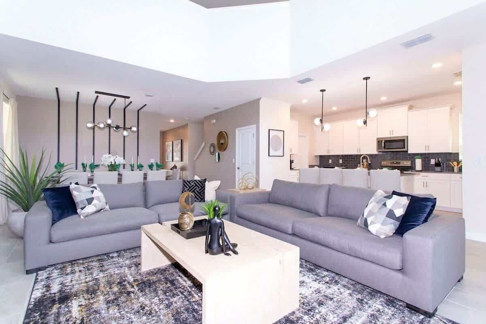 Family 5BD Spa Pool Game Loft Near Disney