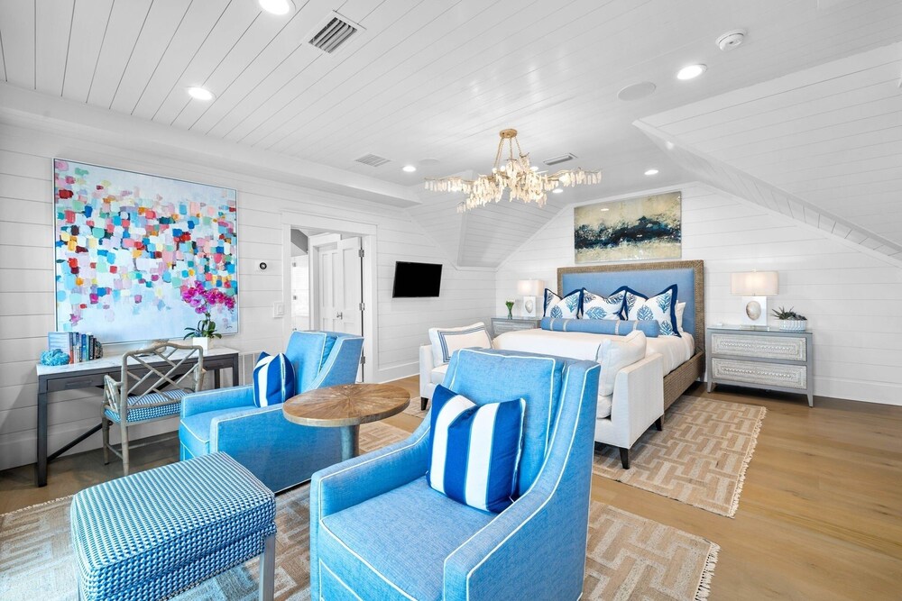Gulf Front Views "all Decked Out" Luxurious Watercolor Home Steps To The Beach Club 5 Bedroom Home by RedAwning view 3