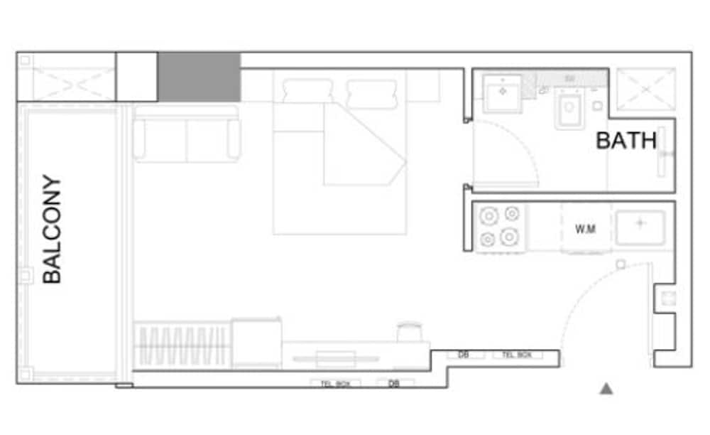 A Superb and Amazing Studio in Binghatti Lavender With Balcony