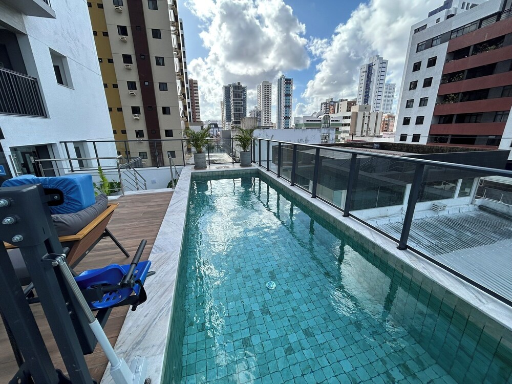 Bela Hospedagem - 1701 Simple Smart, vista mar