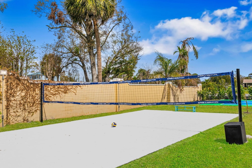 Waterfront Pool Pickleball Court Game Room
