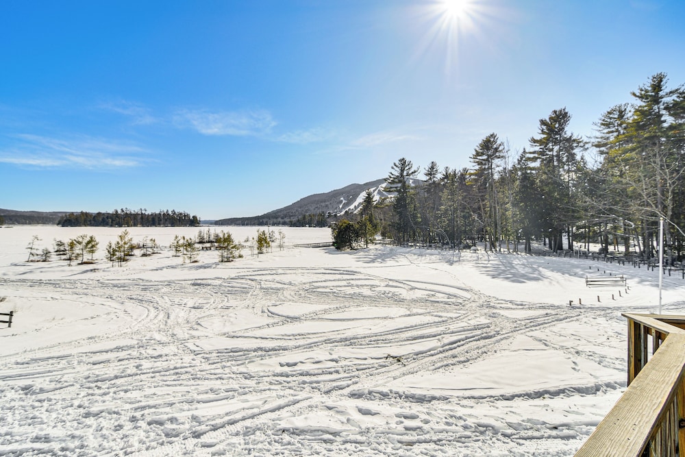Million-dollar View: Waterfront Cabin in Bridgton!