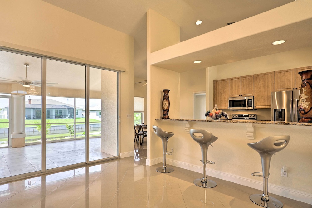 Screened Patio: Canal-front Cape Coral Home
