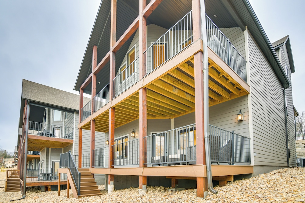 Fireplace + Lake Access: Waterfront Branson Escape