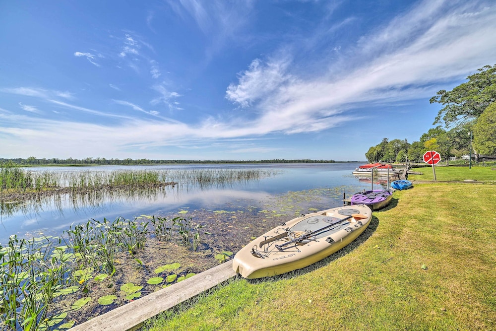 Waterfront Tawas Lake Retreat w/ Fire Pit!