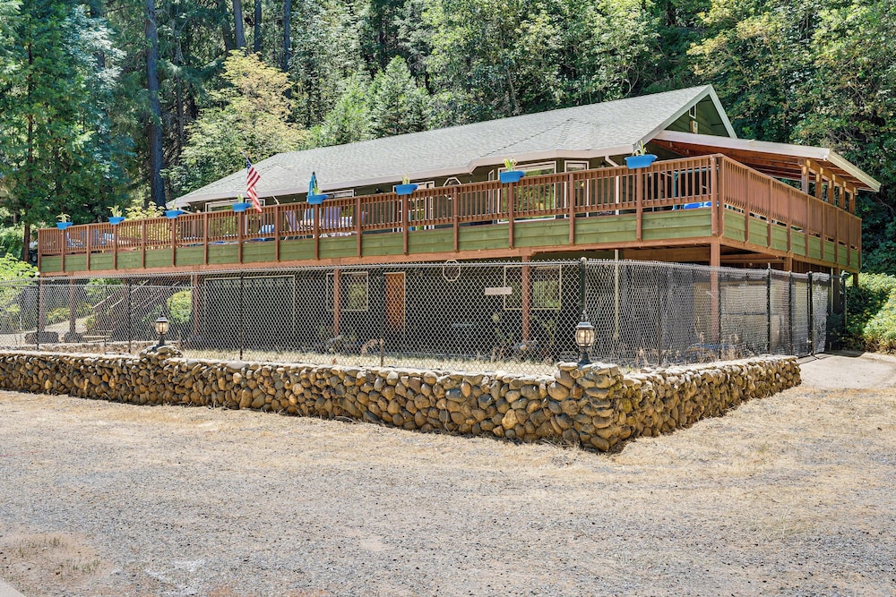 Spacious Riverfront Wilseyville Home w/ Deck!