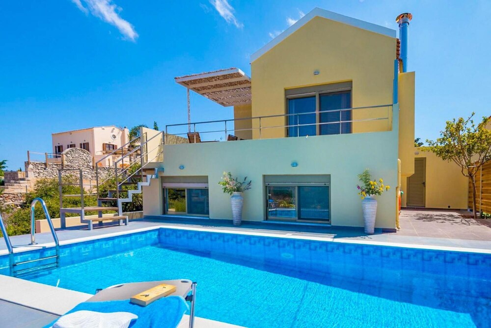 Villa Litsa Large Private Pool Sea Views A C Wifi - 2426 view 2