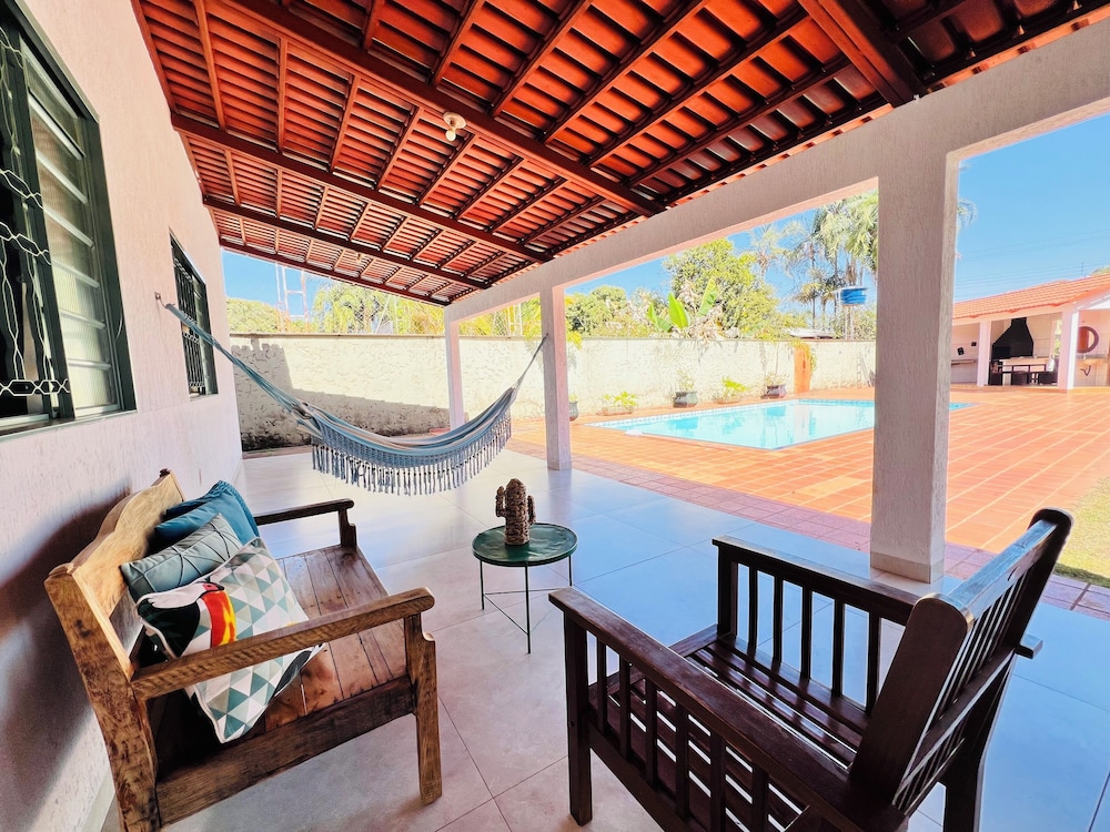 casa com piscina