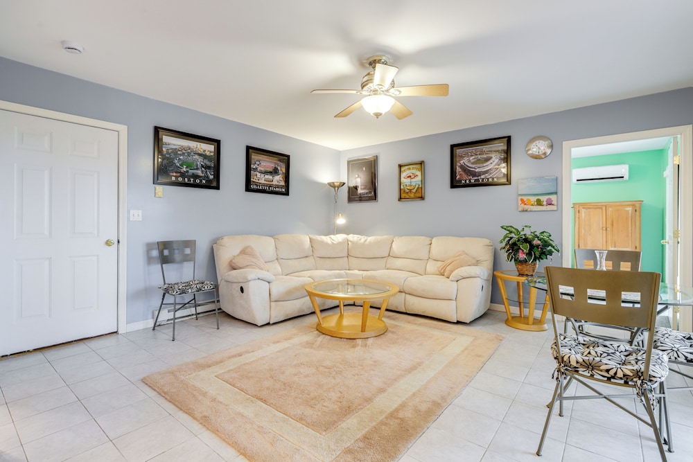 Walk to Eastern Point Beach: Apt w/ Water View!