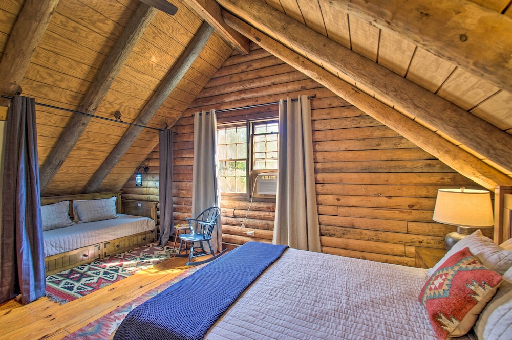Cozy Log Cabin Getaway w/ Fire Pit + 3 Acres! view 2