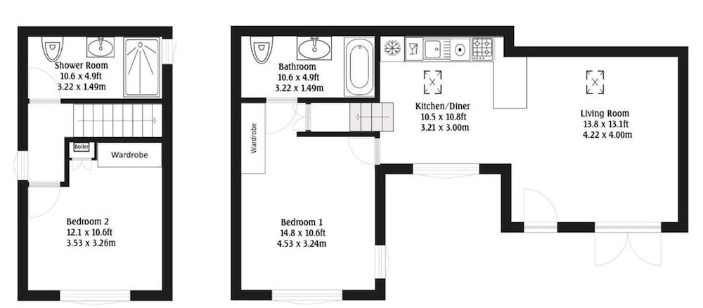 2-bed House in Reading-near Town-sleeps 4