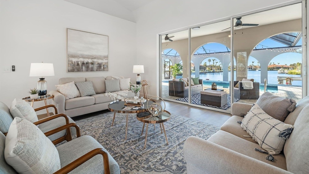 Punta Gorda Isles Vacation Home With Private Pool, Office, Canal W Dock 2 Bedroom Home