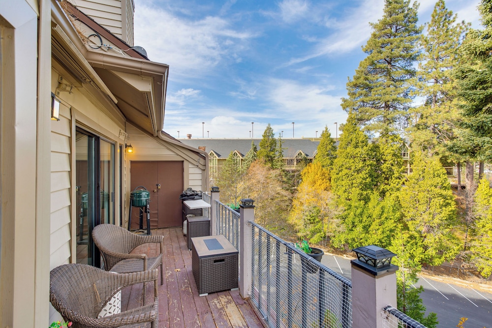 Water Views + Fireplace: Lake Arrowhead Condo
