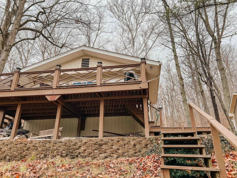 Two Lakefront Cabins Next Door