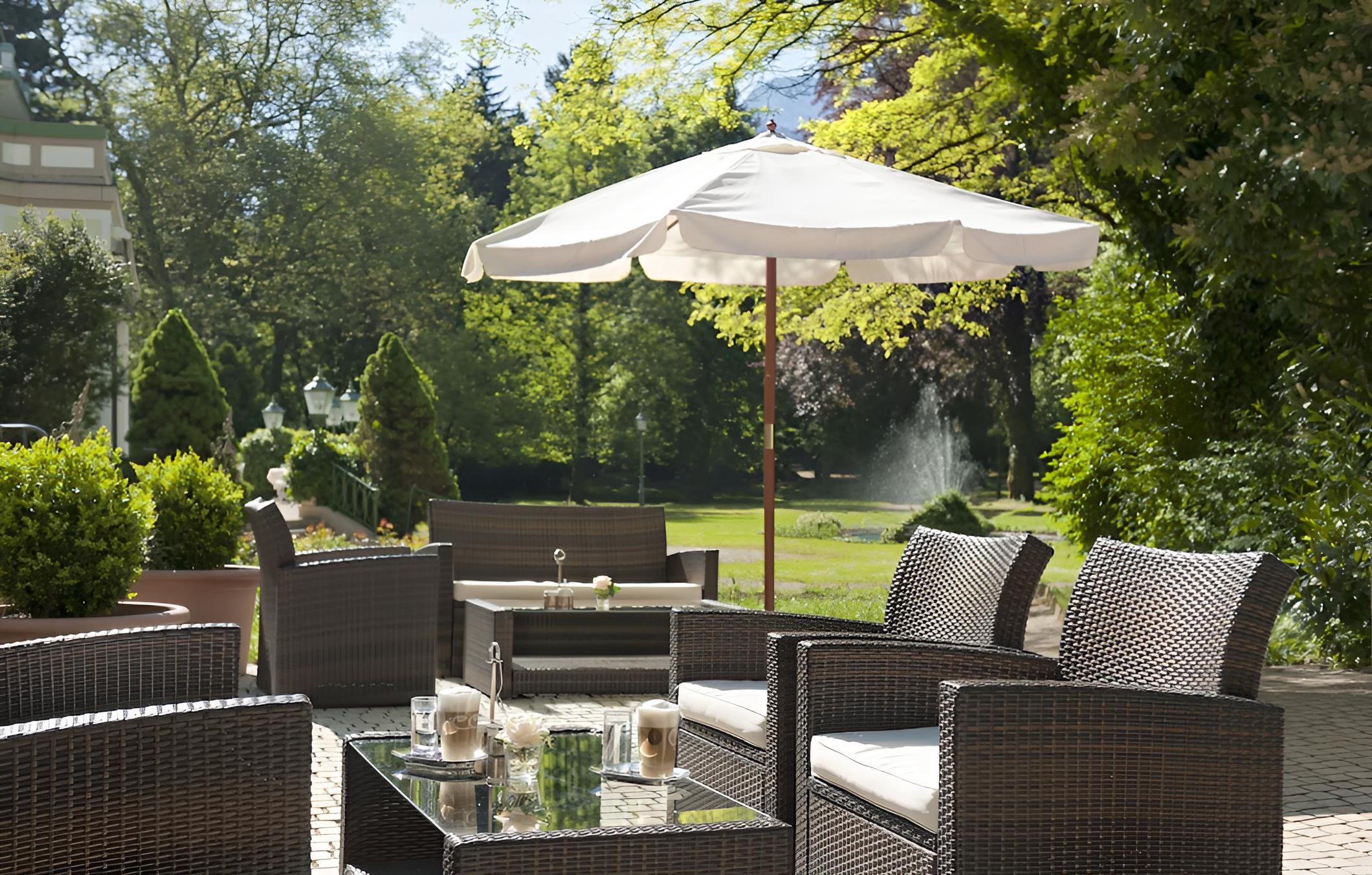 outdoor BBQ area