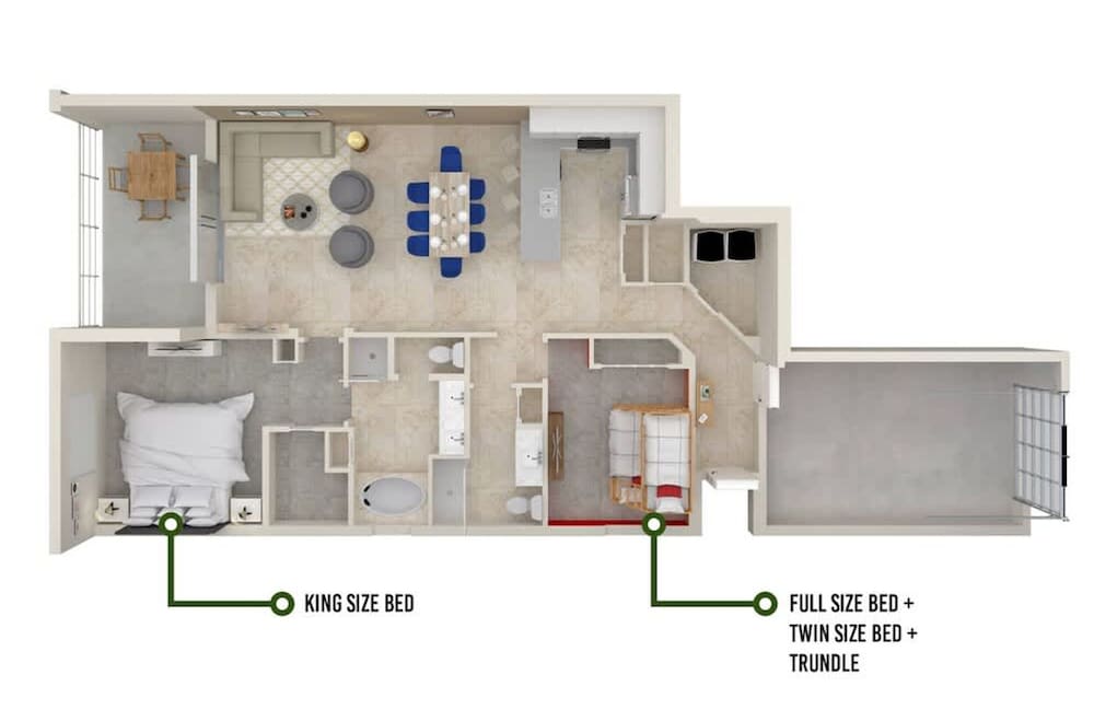 No Stairs 2BR Apartment at Champions Gate