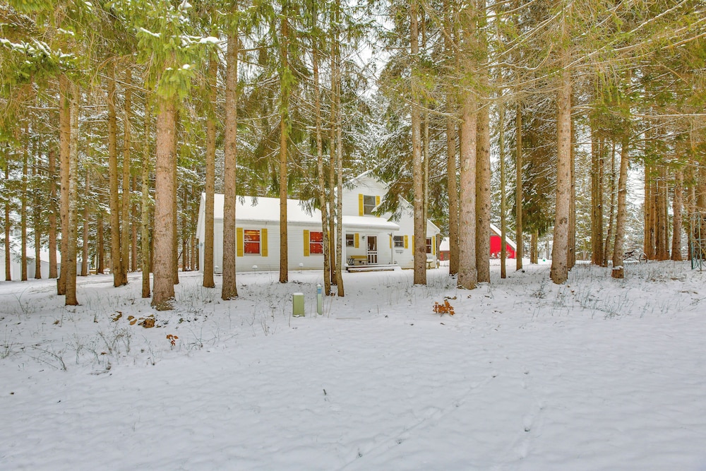 < 1 Mi to Snowmobile Trails: Cozy Cadillac Retreat