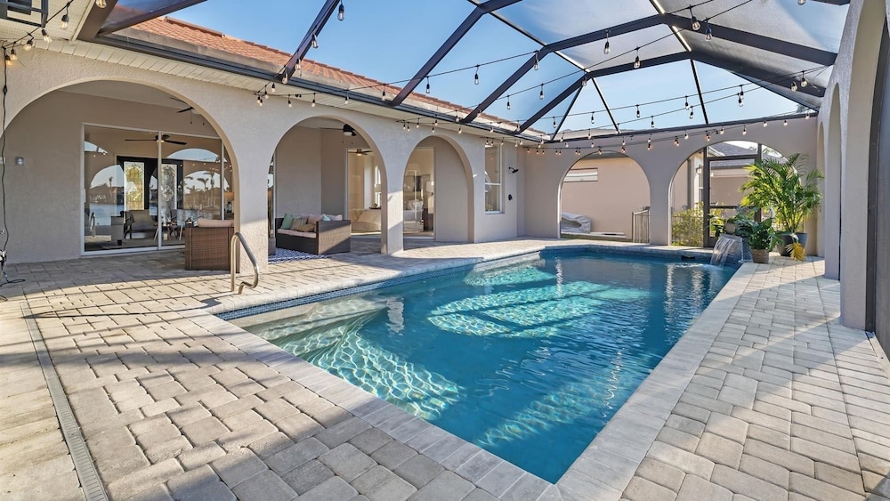 Punta Gorda Isles Vacation Home With Private Pool, Office, Canal W Dock 2 Bedroom Home