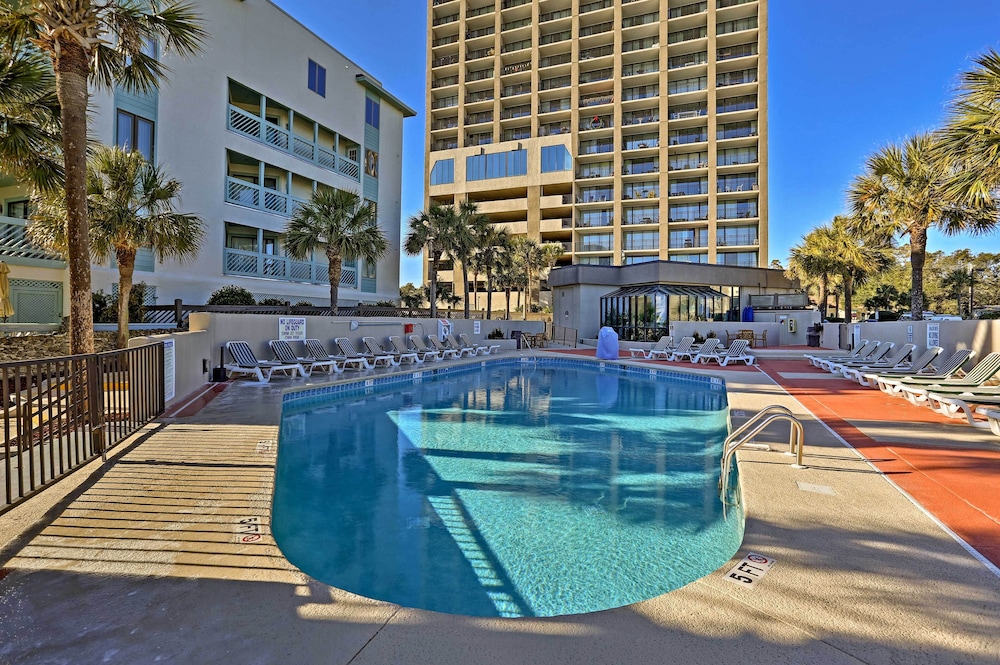 Walk to Myrtle Beach: Condo w/ Views & Pool Access