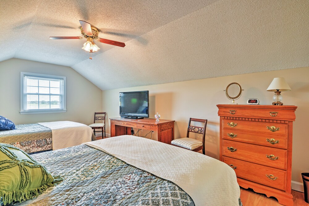 Dobson Farmhouse w/ Wraparound Porch & Fire Pit!