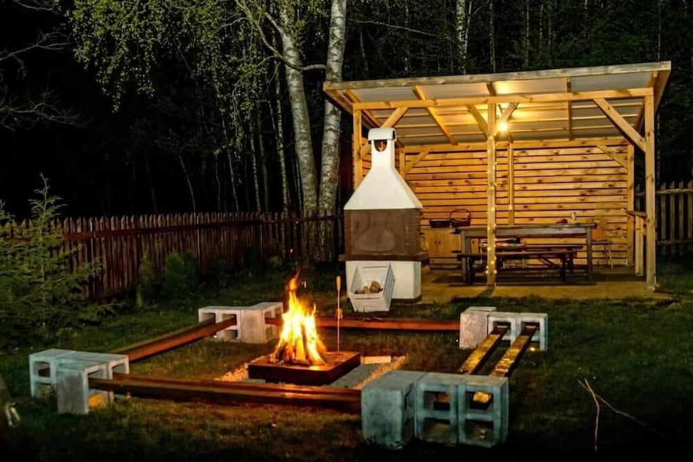 In The Woods Lodge With hot tub Inside Puszcza Knyszyśnka - Two-bedroom Villa