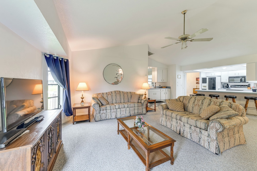 Sunroom & Dock! Canal-front Home in Port Charlotte