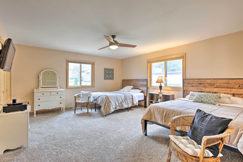 Cozy Dam Lake Escape w/ Dock, Yard & Water Access!