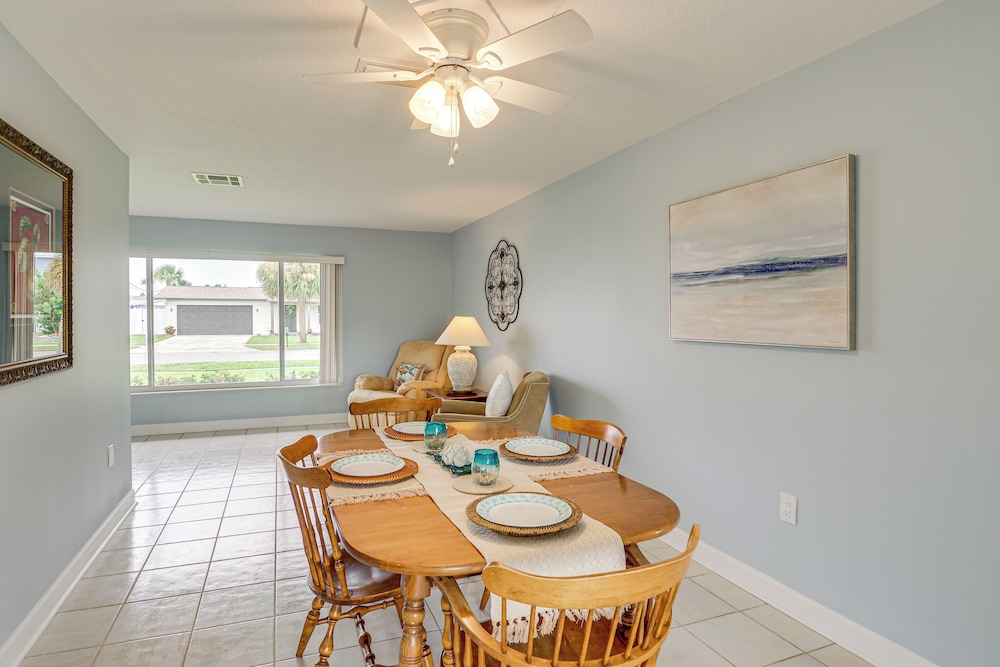 Canal-front Retreat w/ Boat Dock on Merritt Island