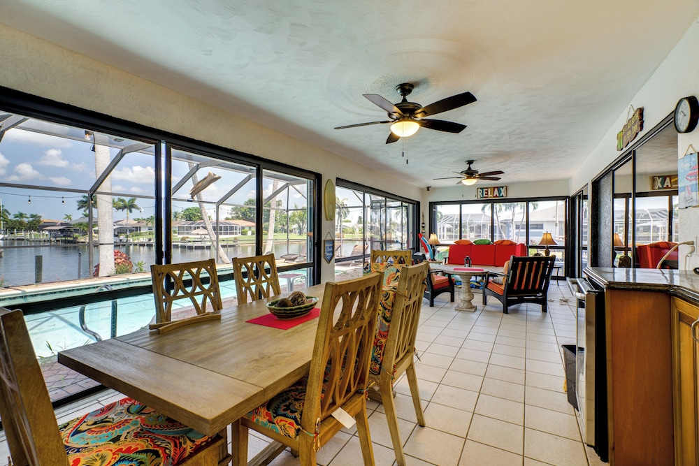 Canal-front Gem w/ Lanai & Dock in Cape Coral