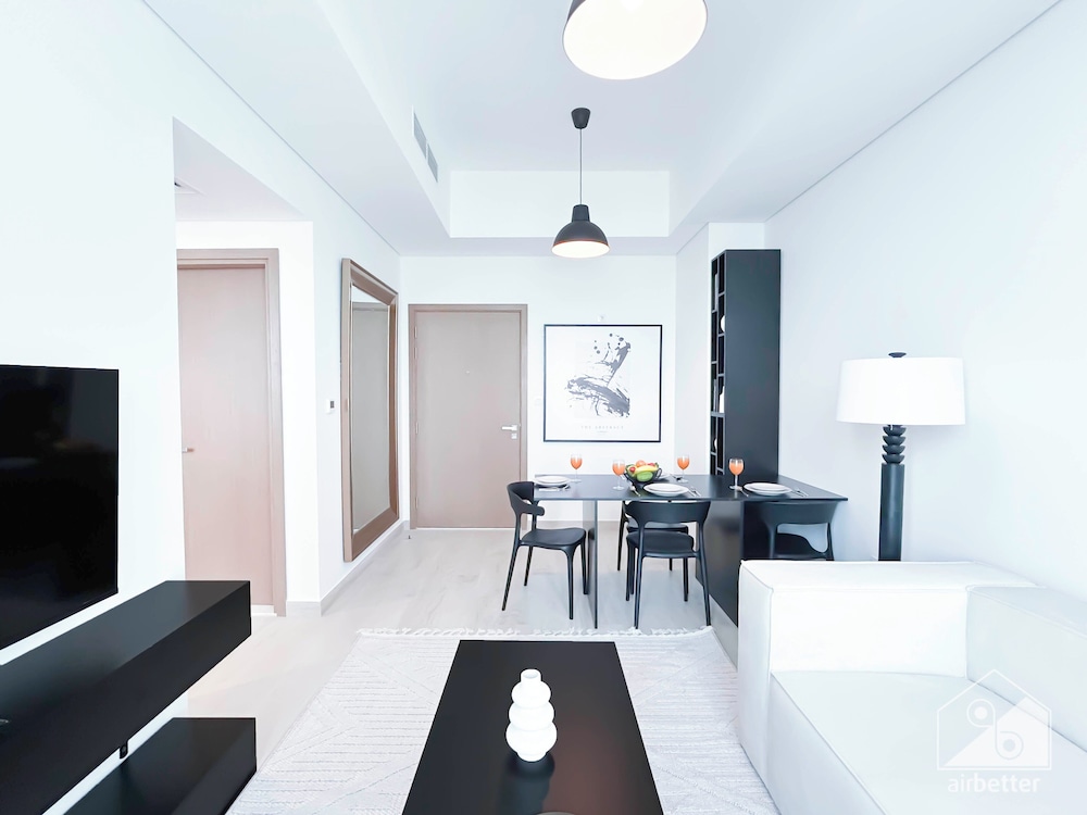 Cozy 1BR With Balcony & Views in Azizi Fawad