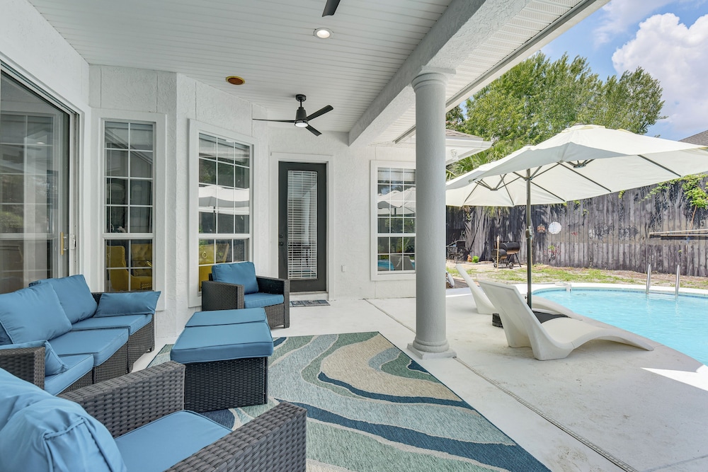 2 Mi to Beach: Luxe PCB Escape w/ Outdoor Space!