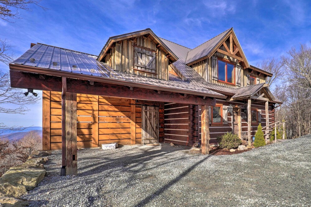 1 Mi to Beech Mtn: Cabin w/ Fire Pit & Bbq! view 5