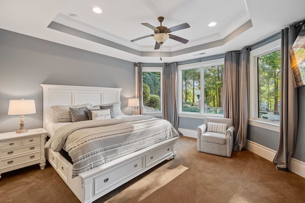 Livin' Large Lake Norman Estate w/ Pool, Dock, Game Room & Scenic Views