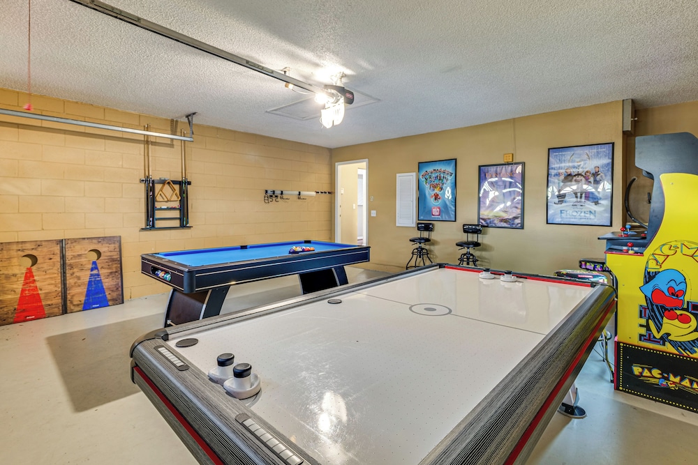 Family Oasis w/ Game Room & Pool in Davenport!