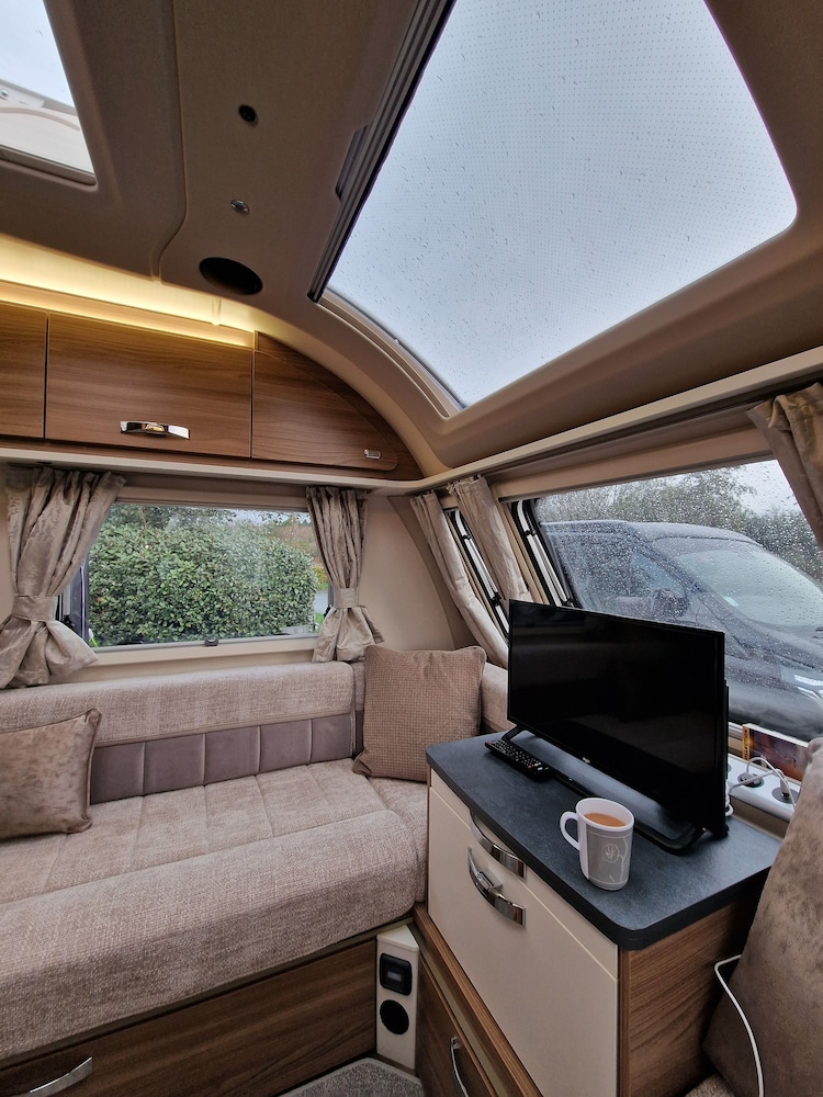 Brand new Touring Caravan Sited all Setup Ready view 3