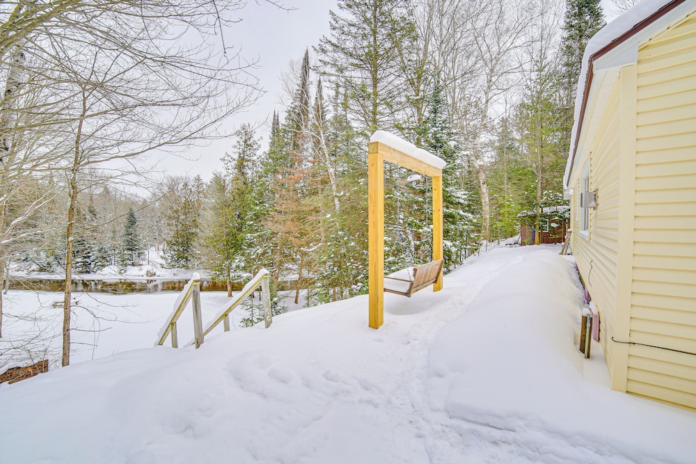 Ice Fish & Snowmobile: Riverfront Manistique Cabin