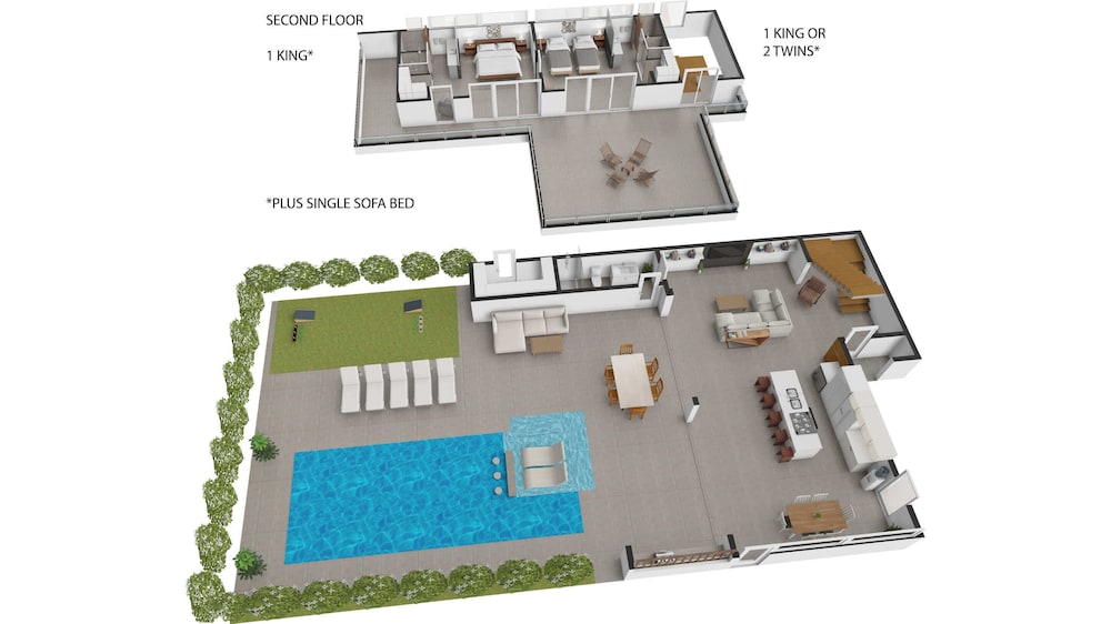 2bdr Beachside Vacation Villa, Hotel Amenities v6