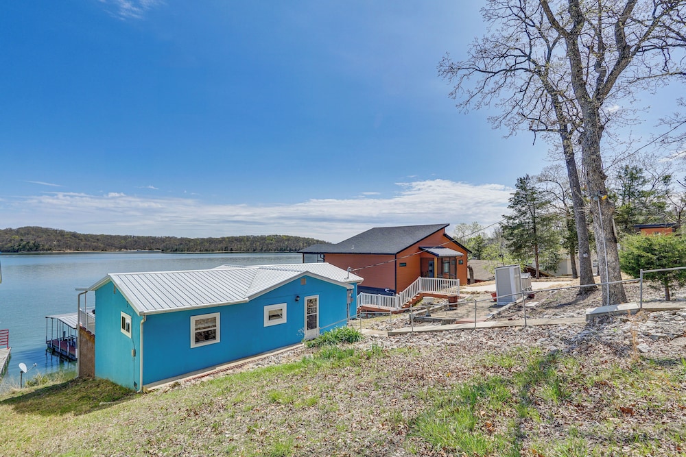Private Dock at Waterfront Lake of the Ozarks Home view 4