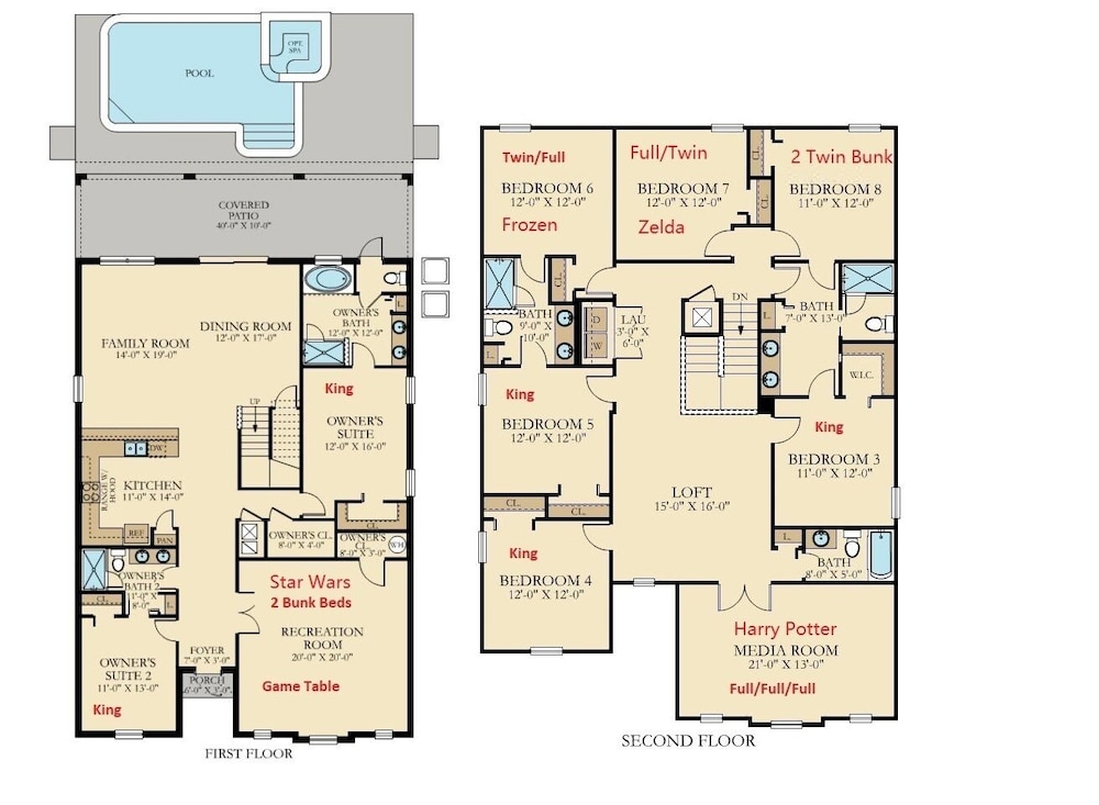 Storey Lake 10br Lakeview Home 4165