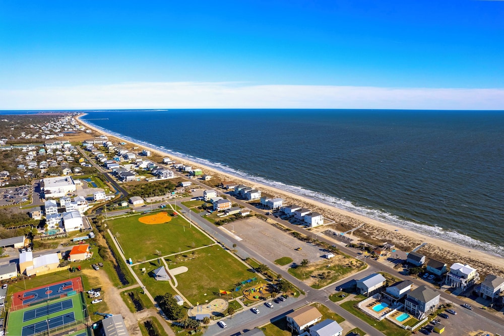 Walk to Beach: Coastal Oak Island Gem w/ Elevator!