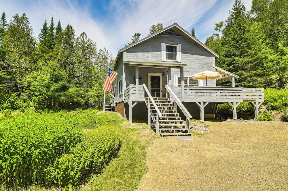 1 Mi to Rangeley Lake: Cabin w/ Wraparound Deck!