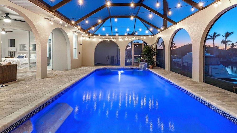 Punta Gorda Isles Vacation Home With Private Pool, Office, Canal W Dock 2 Bedroom Home