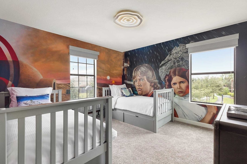 Sleeps 16! 8bdr Kid Haven w/ Pool & Arcade Orlando Resort Retreat by Avantstay