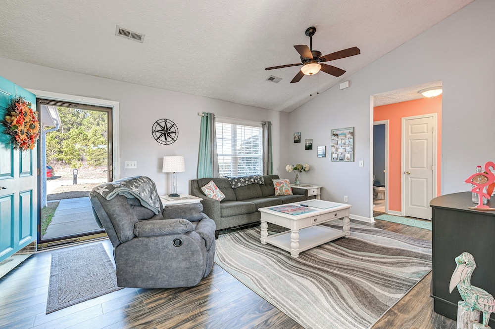 Patio, Yard & Lake Views: Home in Myrtle Beach!