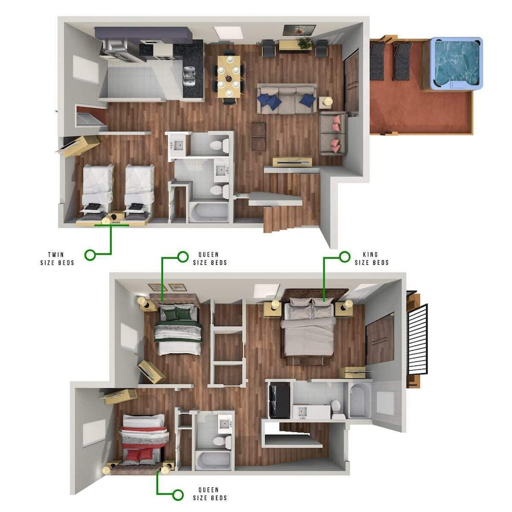 Pet Friendly 4 BR With Hot Tub
